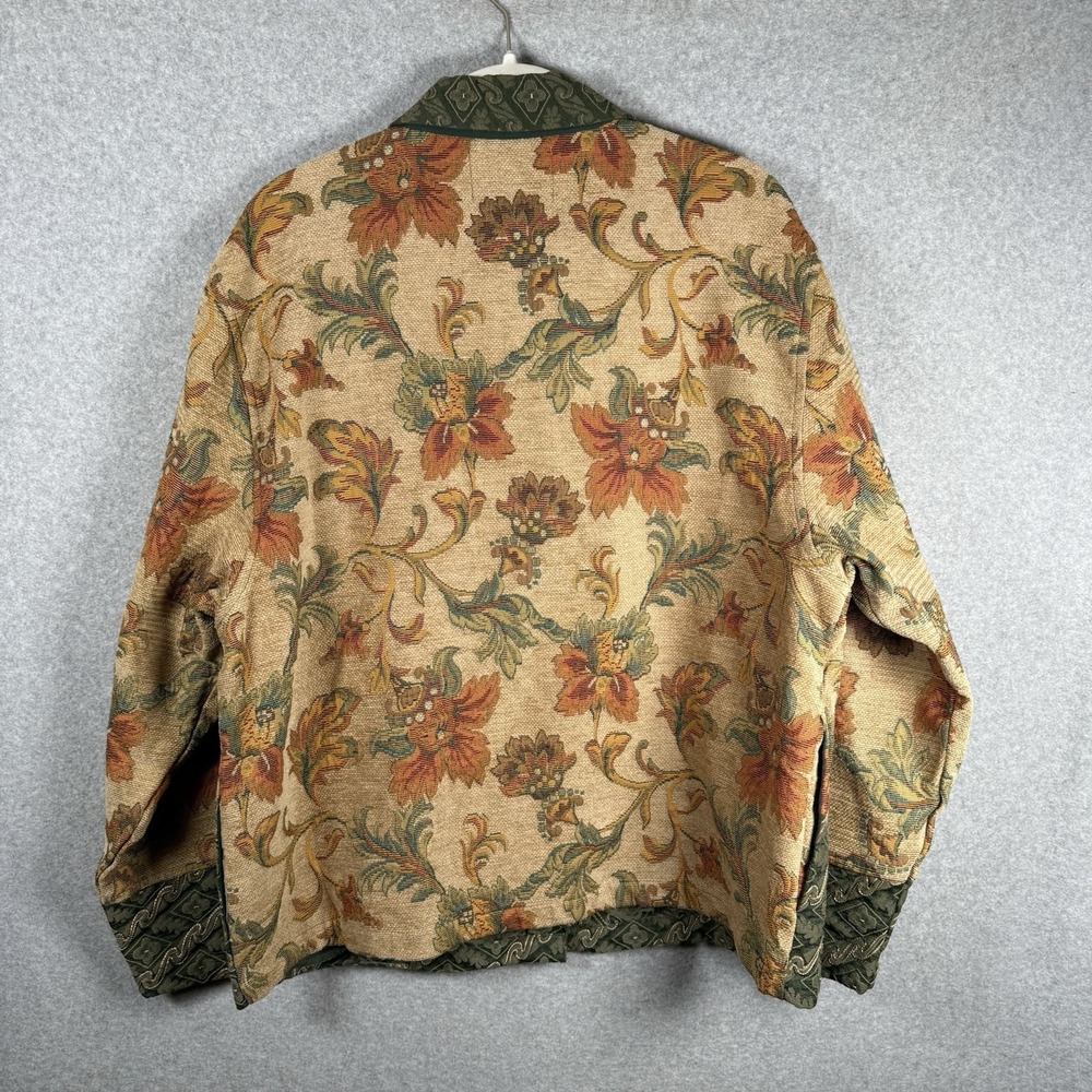 Tantrums tapestry jacket womens XL fall button front patterned 90s Vintage - Picture 4 of 7